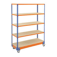 50% off delivery within service area. Industrial Mobile Shelving Workshop 5 Level Shelving 1220mm Wide Bay