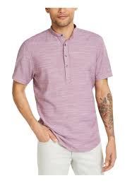 Inc Mens Big Tall Heathered Big And Tall Fit Henley Shirt Purple 3xb Walmart Com