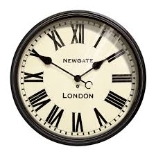 Howard miller clocks are battery operated so they may be placed anywhere without the need for an electrical outlet. Buy Newgate Clocks The Battersby Wall Clock Large Amara