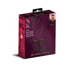 ROSEGASM CUFFS W SATIN BLINDFOLD [XGSK1035] - $22.32