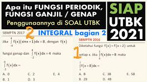Maybe you would like to learn more about one of these? Utbk Soal Integral 2 Penjelasan Fungsi Periodik Ganjil Atau Genap Matematika Saintek Youtube