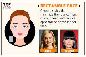 A fringe (bangs) either full to your eyebrows and straight or side swept. Best Worst Hairstyles For Different Face Shapes Of Women Topofstyle Blog