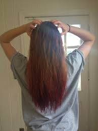 How to temporarily dye your hair with kool aid. Dip Dye With Black Cherry Kool Aid Sorta Ombre So Cute Kool Aid Hair Dye Kool Aid Hair Brown Curls