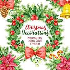 Watercolor Fab Five Clipart Mickey Donald Minnie Goofy Pluto Etsy Clip Art Christmas Watercolor Christmas Clipart