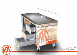 Chariot Ambulant Snack Kiosque Machine A Glace Glace Thailandaise