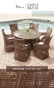 Achieve Patio Perfection With The Havana Dining Set From Carls Patio Find Outdoo Beautiful Outdoor Living Spaces Outdoor Dining Spaces Outdoor Patio Furniture