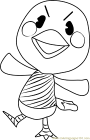 Learn about twiggy the bird villager in animal crossing: Twiggy Animal Crossing Coloring Page For Kids Free Animal Crossing Printable Coloring Pages Online For Kids Coloringpages101 Com Coloring Pages For Kids