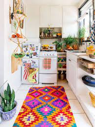 Bohemian Style Interior Design For A Colorful Home Meet The Jungalow Apartment Kitchen Kitchen Design Small Studio Apartment Decorating