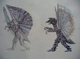 ドラコ デザイン画 sci fiのアート 怪獣 イラスト ドラゴンライダー