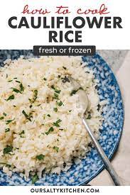 How To Make Cauliflower Rice Fresh Or Frozen Recipe In 2021 Side Dishes Easy How To Cook Cauliflower Whole Food Recipes