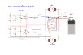 Relatively simple thermostat circuit diagram. Line Follower Robot Without Microcontroller Search Easyeda