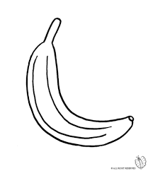 Disegno Di Banana Da Colorare Colori Disegni Schede 3d