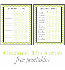 Back To School Chore List Free Printable A Helicopter Mom