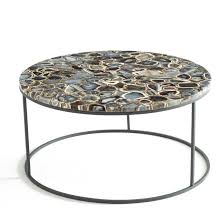 Free shipping for many products! Anaximene Agate And Metal Coffee Table Agate Blue Am Pm La Redoute