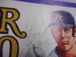 Fred Patek Signed 1975 Kansas City Royals AL Scorebook