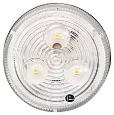 2 round clear led lights. Led Clearance Or Side Marker Light Submersible 3 Diodes Round Clear Lens Optronics Trailer Lights Mcl57acb