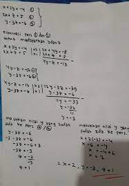Nilai 2a + b + 3c. Cara Mengerjakan Eliminasi Substitusi Masnurul