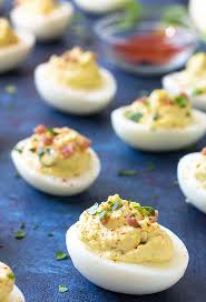 Bacon Horseradish Deviled Eggs Recipe Horseradish Deviled Eggs Deviled Eggs Recipe Gourmet Deviled Eggs