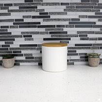 H+lux canister set of 3 nested kitchen canisters with stainless steel airtight lids and windows by h+lux black. Cream Colored Canisters Wayfair