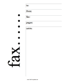 Fax cover sheet sample with example. Fax Template