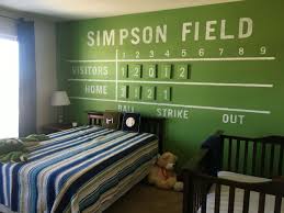 Today home shares decorating ideas and tips to help you master all things interior design. My Sons Vintage Baseball Themed Room Custom Painted Scoreboard Wall Painted With Chalkboard Paint And Baseball Theme Room Baseball Themed Bedroom Room Themes