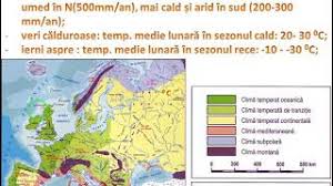 Caracterele generale ale climei europei sunt determinate de asezarea pe glob si de raporturile dintre uscat si pentru prognoze meteorologice pe termen scurt. Europa Tipuri De ClimÄƒ Pe È›Äƒri State Zone Bac Youtube