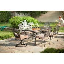 Martha Stewart Living Augusta 7 Piece Patio Dining Set 2 11 801 Dset The Home Depot 549 Patio Dining Set Patio Patio Chairs