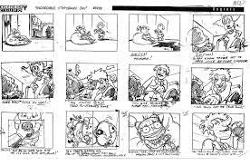 This is an actual storyboard drawn by a bored animator while working on  Rugrats : rWTF