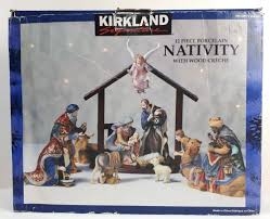 The beloved story of the nativity has brought faith and joy to people around the world for more than two thousand years. Kirkland Signature 12 Pieces Nativity Set 75177 With Wood Creche Complete Kirkland Nativity Set Kirklands Vintage Holiday