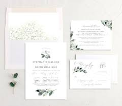 Thinking about all the information that you need to pass on to your guests may be a little overwhelming. Elegant Greenery Wedding Invitations The Knot