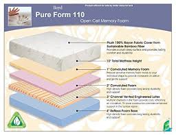 New Boyd Pure Form 110 10 Visco Memory Foam Mattress W Bamboo Cover New King 76 80 Gel Memory Foam Gel Memory Foam Mattress Memory Foam