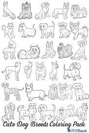 Download 30 Dog Breeds Coloring Image Pack For Commercial Use Dog Coloring Book Dog Breeds Cute Dogs Breeds