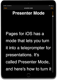 Just pick your original image and the background of your choice and get the result just seconds later, all 100% automatically. Ios How To Use Pages As A Teleprompter For Presentations The Mac Observer