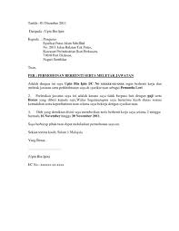 Report contoh surat berhenti kerja. Rasmi Contoh Surat Berhenti Kerja 24 Jam