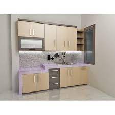 Each piece has a steel frame with two crossbars near the bottom of the table and similar footrests on all sides of the counter stools. Kitchenset Kitchen Set Rak Dapur Elegant Dan Mewah Rp 553 Shopee Indonesia