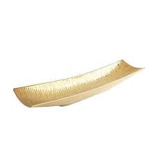 Gold Oblong Decorative Bowl In 2020 Decorative Bowls Oblong Dresser Top Decor