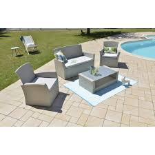 Salon Bas De Jardin Coffee Set 4 Pieces Tennessee Salon Bas De Jardin Salon De Jardin Mobilier De Jardin Jardin Exterieur