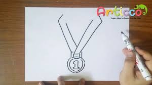Enjoy these fun printable medals, trophies and incentives for kids. How To Draw A Gold Medal Step By Step Youtube