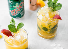 Ginger Peach Mint Julep Recipe Peach Mint Julep Mint Julep Cocktail Ginger Ale Mixed Drinks