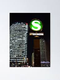Eine abholung berliner ware potsdamer derzeit nicht möglich. Potsdamer Platz Deutsche Bank Poster By Tomelliottyo Redbubble