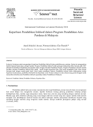 Pendidikan inklusif ini memiliki maksud. Doc Artikla Pndidikn Inclusif Danial Khan Academia Edu