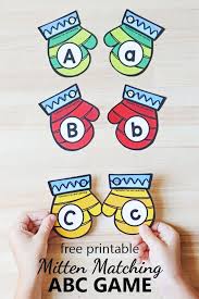 We have prepared a list of worksheets based on tracing & coloring activity for kids. Mitten Abc Matching Game Fantastic Fun Learning Alphabet Activities Letter Matching Game Winter Activities For Kids