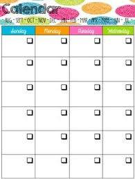 Free Colorful Calendar Template Diy Diy Calendar Template Calendar Template Coloring Calendar