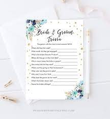 When planning a bridal shower gift, the idea is to get the bride a luxury item. Bride And Groom Trivia Free Printables High Resolution Printable