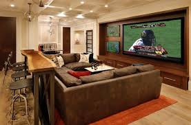 Some such areas are sitting area that is conducive to tv/film viewing, a bar area that would be great to use during parties or gatherings, or a game. 15 Amazing Diy Entertainment Center Ideas Plans Home Theater Rooms Basement Design Man Cave Home Bar