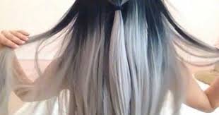 After getting short haircuts, women often overthink the color combinations that can get into, due to the length of their new hairstyle. Gray Ombre Hair Color For Dark Hair Girls Beautiful Long Hair Beauty At Repinned Net