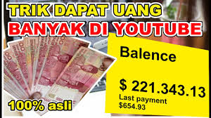 Saya refleks mengucap dalam hati, wah uang jajannya banyak banget. sempat saya berpikir, ini pasti orangtuanya terlalu berlebihan dalam memanjakan anak, tapi saya juga. Trik Dapat Uang Banyak Di Channel Youtube Youtube