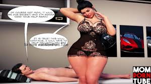 Mom helps son with boner