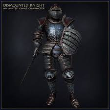 Heavy Armored Knight Characters Unity Asset Store Science Fiction Art Retro Cat Design Illustration Warrior Concept Art