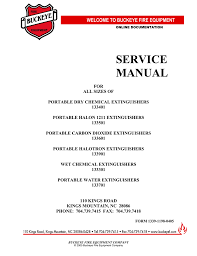 Service Manual Buckeye Fire Equipment Company Manualzz Com